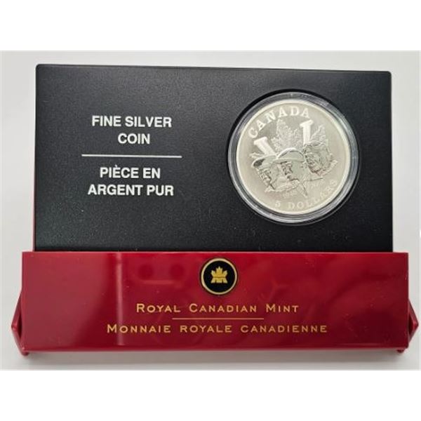 5 DOLLARS 2005 60TH SECONE GUERRE MONDIALE FINE SILVER .999