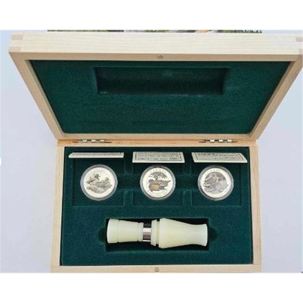 10 DOLLARS 2013 COFFRET DE 3 PIÈCES CANARDS DU CANADA