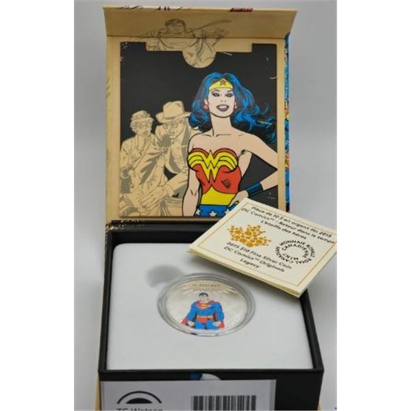 10 DOLLARS 2015 DC COMICS RETOUR DANS LE TEMPS - 04 - ETOFFE DES HÉROS FINE SILVER .999