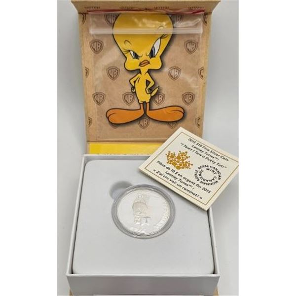 10 DOLLARS 2015 LOONEY TUNES Z'AI CRU VOIR UN ROMINET FINE SILVER .999