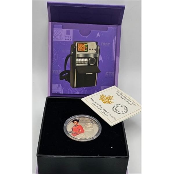 10 DOLLARS 2016 STAR TREK UHURA FINE SILVER .999 CRACKED CAPSULE