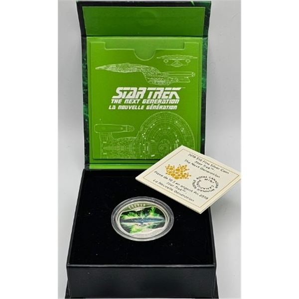 10 DOLLARS 2018 STAR TREK ENTERPRISE-D FINE SILVER .999