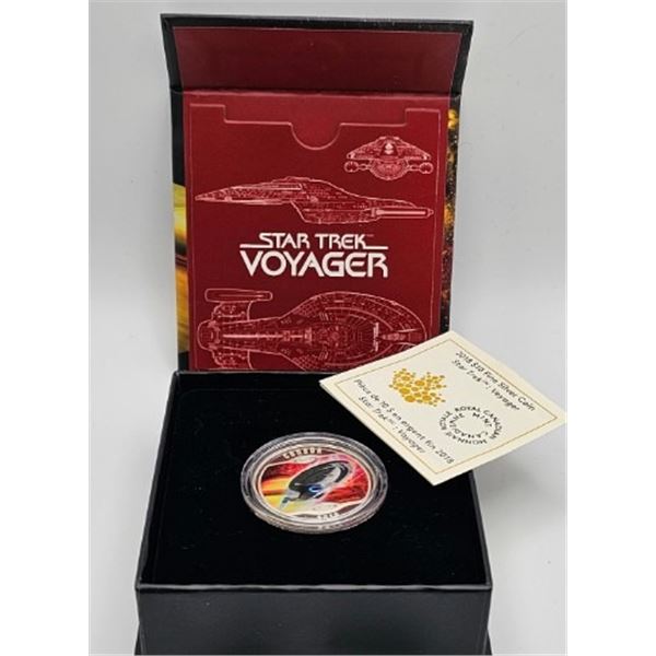 10 DOLLARS 2018 STAR TREK VOYAGER FINE SILVER .999