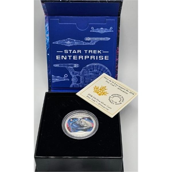 10 DOLLARS 2019 STAR TREK ENTERPRISE NX-01 FINE SILVER .999