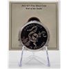 Image 1 : 15 DOLLARS 2013 ANNEE DU SERPENT FINE SILVER .999 CRACKED CAPSULE