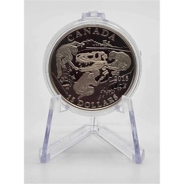 15 DOLLARS 2015 EXPLORATION SCIENTIFIQUE FINE SILVER .999 PAS DE COA