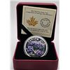 Image 1 : 15 DOLLARS 2017 LILAS EN FLEUR FINE SILVER .999