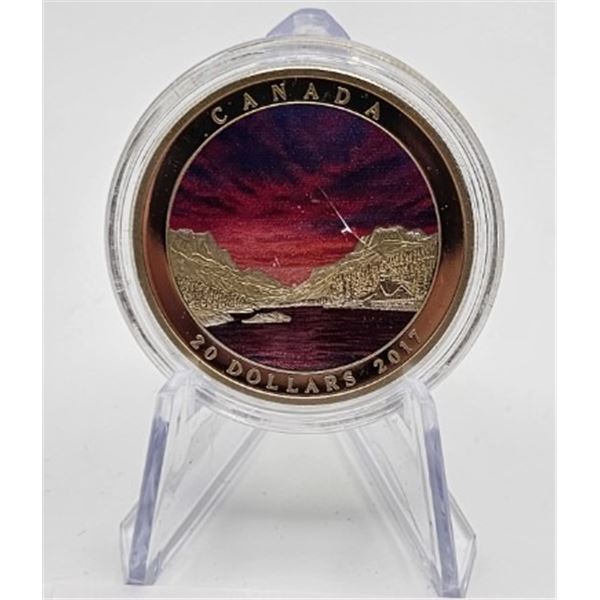 20 DOLLARS 2017 CIEL EMBRASE FINE SILVER .999 CRACKED CAPSULE