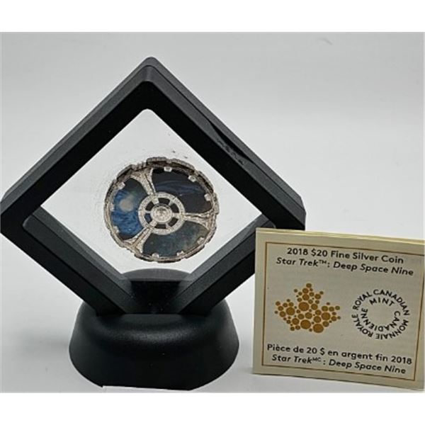 20 DOLLARS 2018 DEEP SPACE NINE(MC) FINE SILVER .999