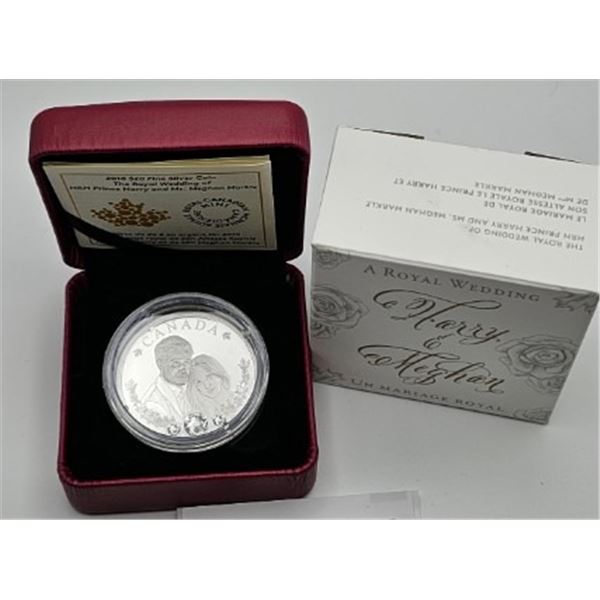 20 DOLLARS 2018 LE MARIAGE ROYAL DE SON ALTESSE ROYALE LE PRINCE HARRY ET DE MEGHAN MARKLE FINE SILV