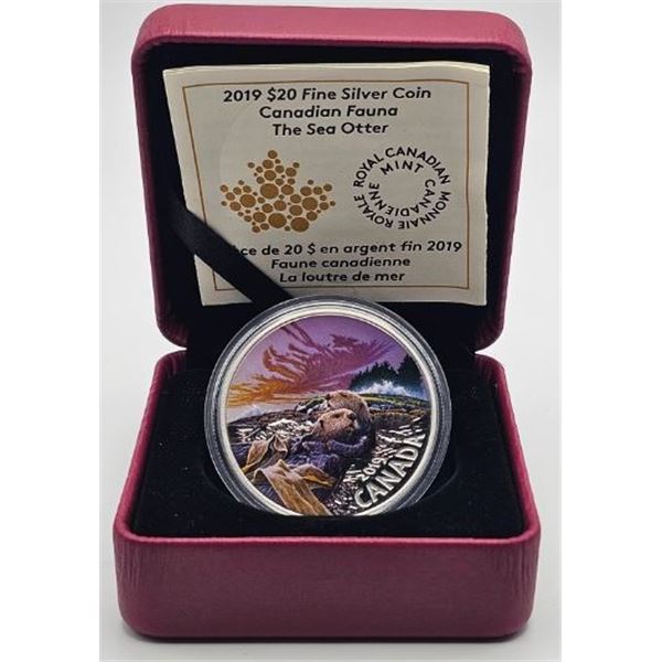 20 DOLLARS 2019 LA LOUTRE DE MER FINE SILVER .999