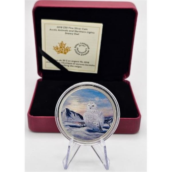 30 DOLLARS 2018 HARFANG DES NEIGES FINE SILVER .999