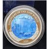Image 2 : 25 DOLLARS 2020 SOLOMON ISLANDS DISCOVERY OF THE NEW WORLD 5 OZ FINE SILVER .999