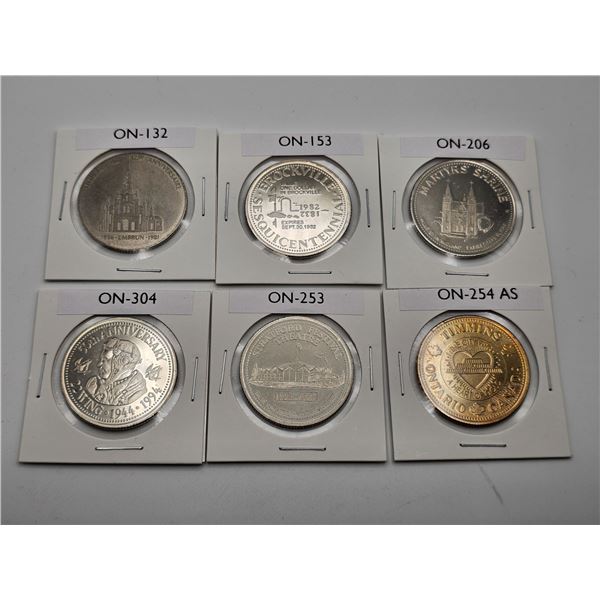 LOT TRADE DOLLAR ONTARIO ON-132, ON-153, ON-206, ON-304, ON-253, ON-254 AUREAT STEEL