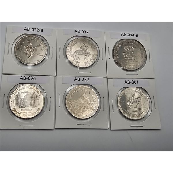 LOT TRADE DOLLAR ALBERTA AB-022-B, AB-037, AB-094-B, AB-096, AB-237, AB-301