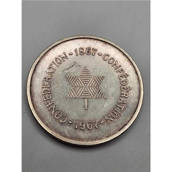 1867-1967 SILVER MEDAL CONFEDERATION MINT RCM