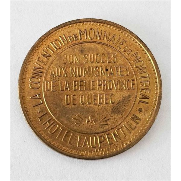 Montreal coin convention - Good for 50 cents on a purchase of 5.00$ or more - Laurentian Hotel