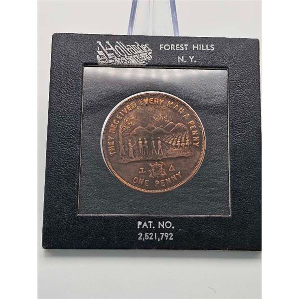 MACON PENNY 1870 CAPITAL CITY CHAPTER NO 242 RAM ALBANY NEWYORK