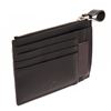 Image 3 : Valentino Black Leather Zip Card Wallet