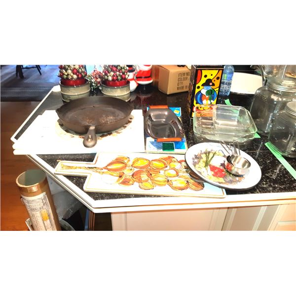 Cast iron skillet, and more A
