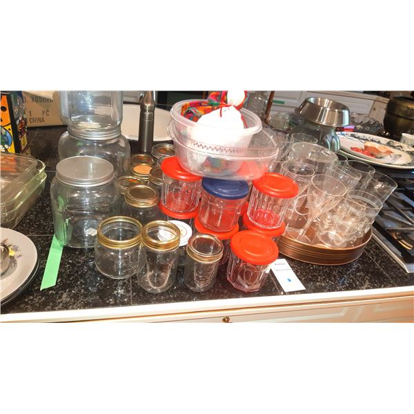 Plastic bar glasses, more A