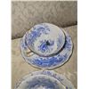 Image 6 : Blue and White Teacups, Saucers and Pitcher A