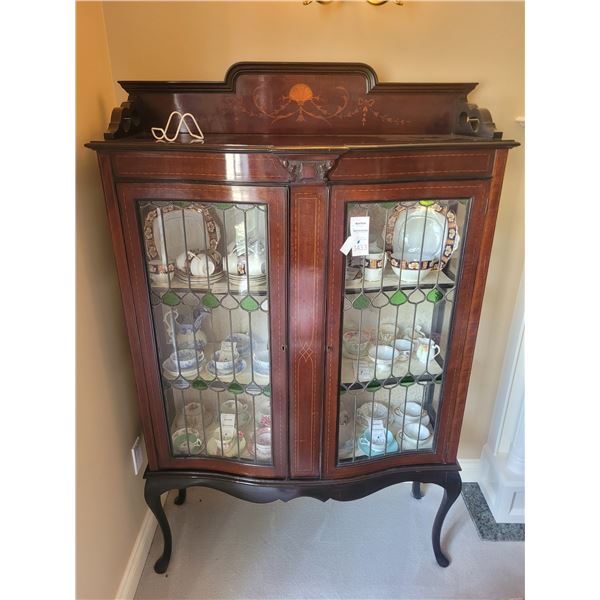Antique Serpintine Display Cabinet C
