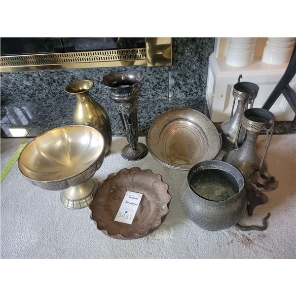 Brass and Silver Plate A