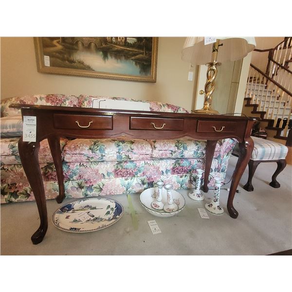 Wood Table with Drawer C