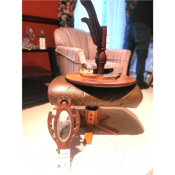 Side Table, Mirror and Ottoman B