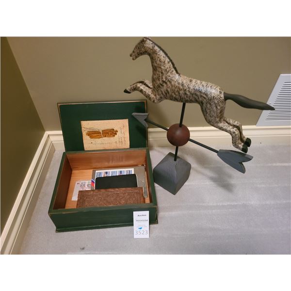 Horse Decor, Curio Box,Stamps A