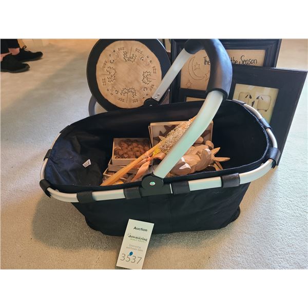 Basket of Craft Items A