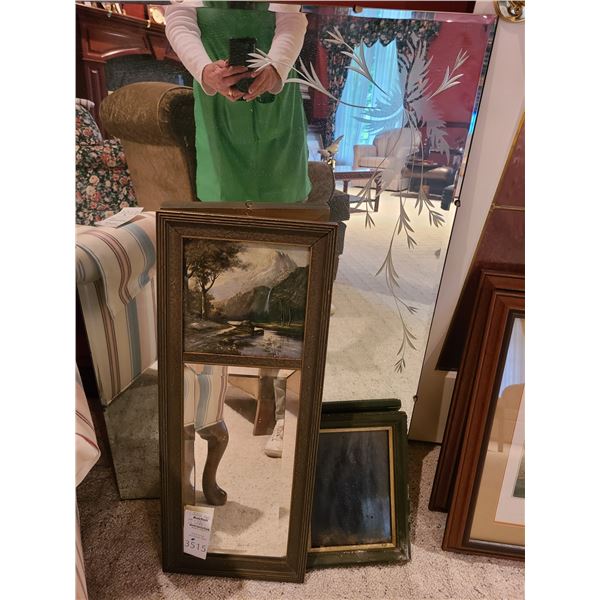 Mirrors, Antique Gator Skin A