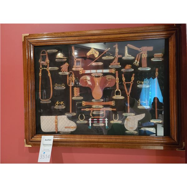 Framed Equesterian Miniatures A