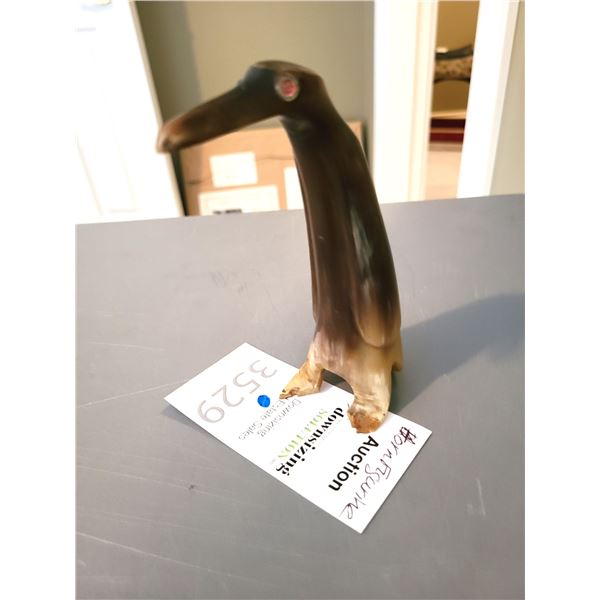 Carved Horn Animal Figurine A