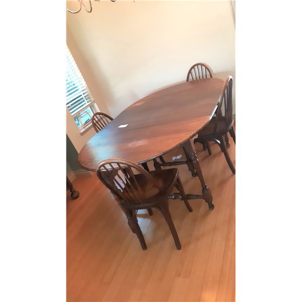 Vintage Dining Table, Chairs C