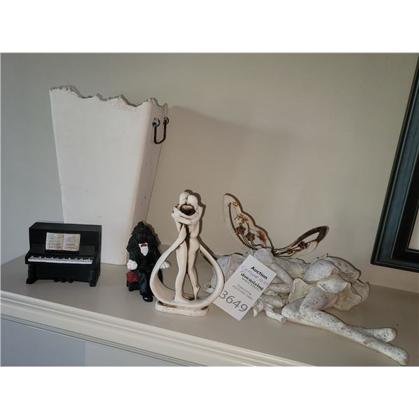 Fairy, Dog, Statue A