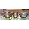 Image 4 : Antique Miniature Metal Tea Set A