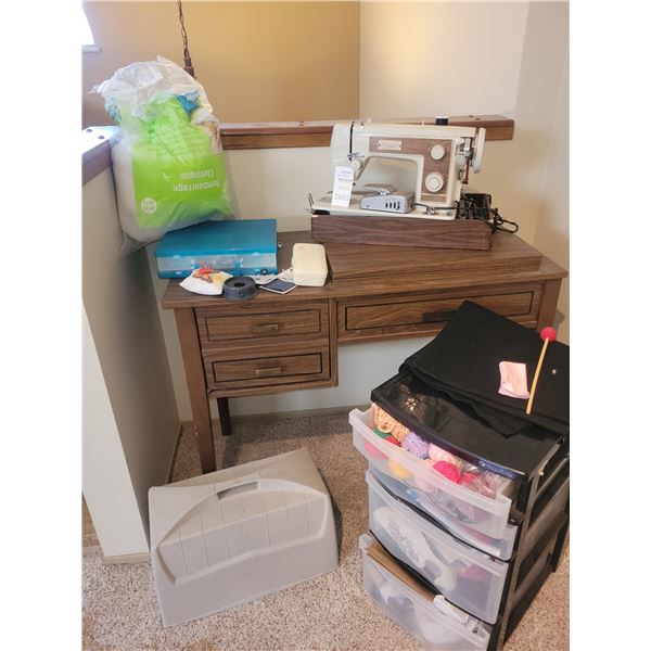 Simpson Sewing Machine & Table B