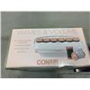 Image 2 : CONAIR WAVES AND CURLS HOT ROLLER SET, EYELASH SET, AND TRAVEL MIRROR