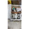 Image 2 : TOTE AND CRATE OF MISC TOOLS