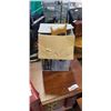 Image 2 : RED TOOL BOX WITH CONTENTS AND MITRE BOX WITH SAW
