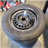 Image 2 : SET OF 4 MICHELIN 205/60R15 DEFENDER TIRES ON 5 BOLT STEEL RIMS