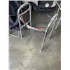 Image 2 : FOLDING WHEELCHAIR, WALKER AND PERSONAL SHOPPING CART WITH CONTENTS