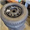 Image 2 : SET OF 4 MICHELIN M+S 1956/65R15 TIRES ON MULTI BOLT PATTERN STEEL RIMS
