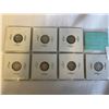 Image 2 : 7 CANADIAN WWII SILVER 10 CENT 1940-1946; GEORGE VI .800 SILVER