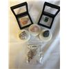 Image 1 : 5 SEMI PRECIOUS STONES - MALACITE, OCHIDE CALCITE, ZEBRA JASPER, ROSE QUARTZ AND SODALITE W/ DREAM C