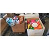 Image 1 : 2 BOXES OF KIDS TOYS AND GAMES INCLUDING VINTAGE BATMAN LAMP