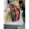Image 8 : UNIQUE SHELL MIRROR, TABLE LAMP AND VINTAGE SUITCASE