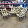 Image 1 : 3 PC PATIO SET, 2 CHAIRS AND LOVESEAT WITH CUSHION